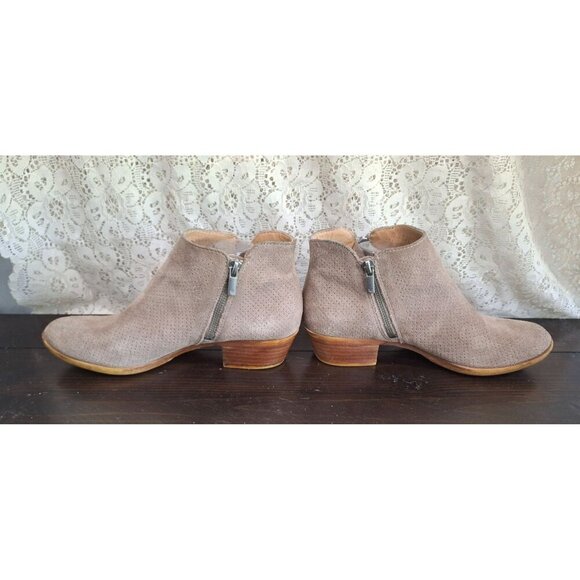 EUC Lucky Brand	Bayley 2 Perforated Beige Suede BootSz. 8.5M - Picture 2 of 12
